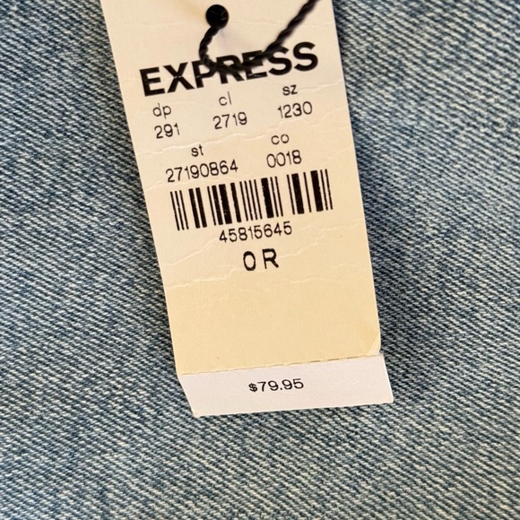 Express NWT Skinny high rise, hyper stretch Jeans 0R. - Picture 4 of 9